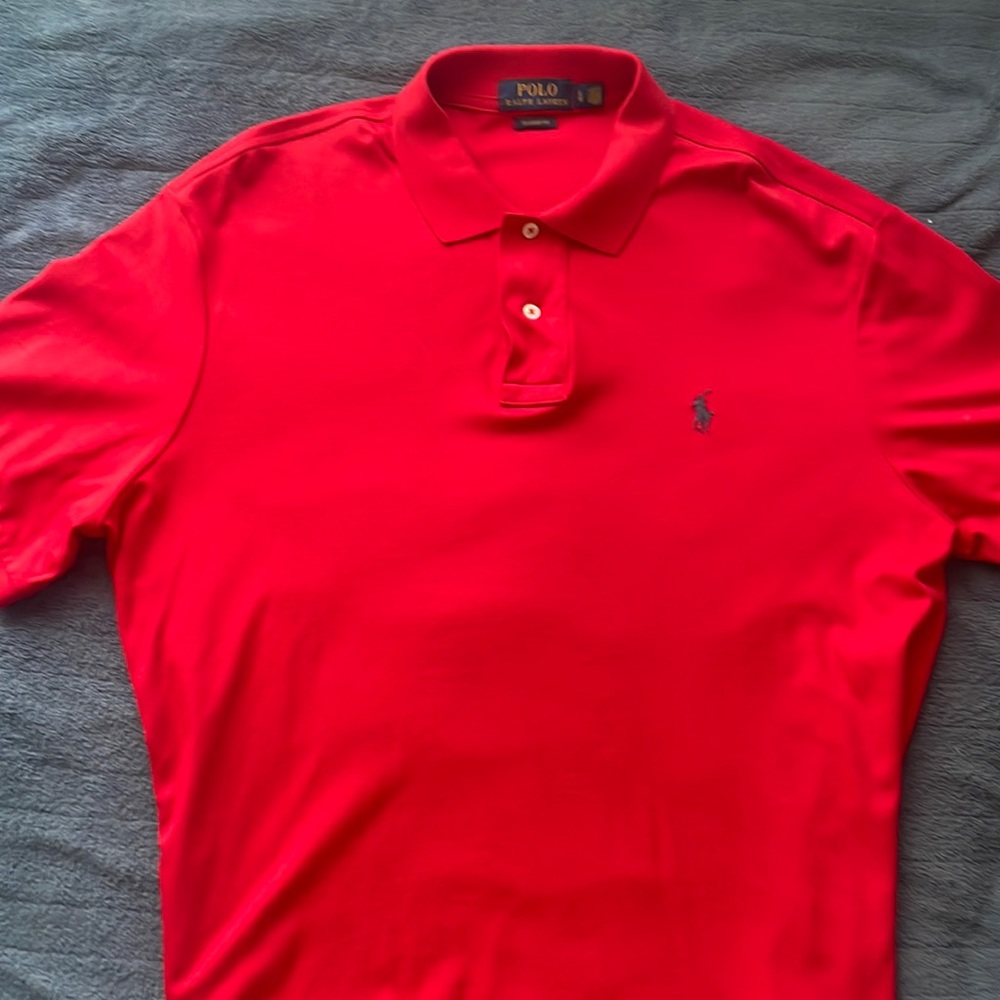 Red Polo classic fit polo